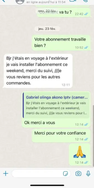 client satisfait IPTV Smarters Pro France